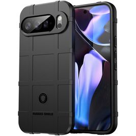 Mobigear Rugged Shield Coque Google Pixel 10 Pro XL Coque arrière en TPU Souple Anti-Chocs - Noir