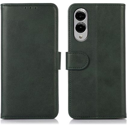 Mobigear Wallet Housse Samsung Galaxy S25 Edge Etui Porte-Monnaie - Vert