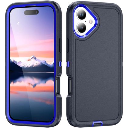 Mobigear Rugged Coque iPhone 17 Coque arrière Rigide Anti-Chocs - Bleu