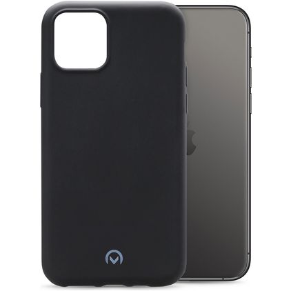 Mobilize Rubber Gelly Coque iPhone 11 Pro Max Coque arrière en TPU Souple - Matt Black