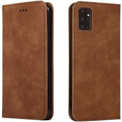 Mobigear Retro Slim Samsung Galaxy S20 Plus Étui Portefeuille - Marron