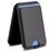 Mobigear Wallet Stand - Porte Cartes en - 3 Cartes - Compatible MagSafe - Noir