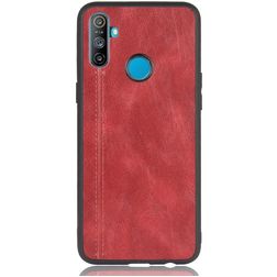 Mobigear Stitch Coque Realme C3 Coque arrière - Rouge