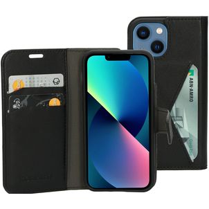 Mobiparts Classic Wallet Housse iPhone 12 Mini Etui Porte-Monnaie - Noir