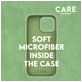 CARE by PanzerGlass Fashionable Coque iPhone 16 Pro MagSafe Coque arrière en Silicone - Vert
