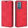 Mobigear Retro Slim Motorola Edge 30 Étui Portefeuille - Rouge