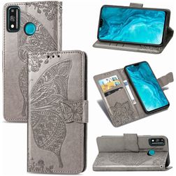 Mobigear Butterfly Housse HONOR 9X Lite Etui Porte-Monnaie - Gris