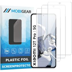 Mobigear Xiaomi 12T Pro Protection d'écran Film - Compatible coque (Lot de 3)