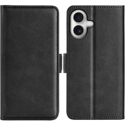Mobigear Slim Magnet iPhone 17 Étui Portefeuille - Noir