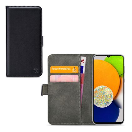 Mobilize Classic Gelly Wallet Samsung Galaxy A03 Étui Portefeuille - Noir