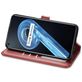 Mobigear Snap Button Housse OPPO A76 Etui Porte-Monnaie - Rouge