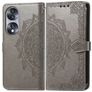 Mobigear Mandala Housse HONOR 70 Etui Porte-Monnaie - Gris