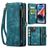 Caseme 008 Housse iPhone 14 Etui avec Coque Détachable Porte-Monnaie - Bleu