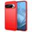 Mobigear Brushed Slim Coque Google Pixel 9 Pro Coque arrière en TPU Souple - Rouge