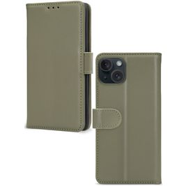 Mobilize Premium Gelly Wallet Housse iPhone 15 Plus Etui Porte-Monnaie - Vert