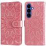 Mobigear Sunflower Housse Samsung Galaxy S26 Plus Etui Porte-Monnaie - Rose doré