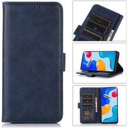 Mobigear Wallet Housse iPhone 14 Etui Porte-Monnaie - Bleu