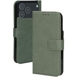 Mobiparts Classic Wallet iPhone 17 Pro Max MagSafe Étui - Stone Green