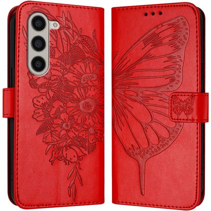 Mobigear Butterfly Housse Samsung Galaxy Z Fold 6 Etui Porte-Monnaie - Rouge