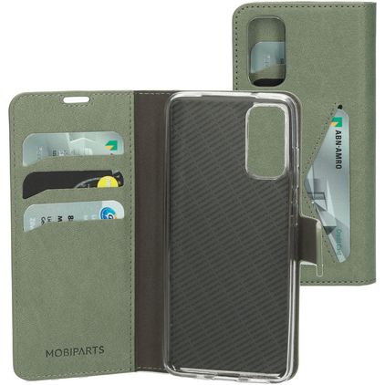 Mobiparts Classic Wallet Housse Samsung Galaxy S20 Etui Porte-Monnaie - Stone Green