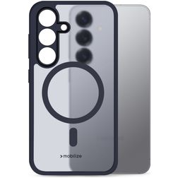 Mobilize Hybrid Coque Samsung Galaxy S25 MagSafe Coque arrière Rigide Anti-Chocs - Bleu