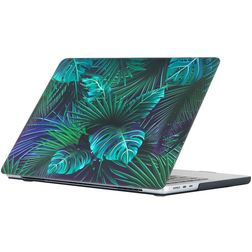 Mobigear Design MacBook Pro 13 Pouces (2016-2023) Coque - Palm Leafs - Model A1706 / A1708 / A1989 / A2159 / A2289 / A2251 / A2338