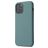 Mobigear Rubber Touch Coque iPhone 12 Coque arrière en Silicone - Pine Green