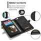 Caseme 008 Housse iPhone SE (2020) Etui avec Coque Détachable Porte-Monnaie - Noir