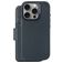 Decoded Detachable Wallet Housse iPhone 16 Pro MagSafe Etui avec Coque Détachable en Cuir Véritable Porte-Monnaie - Bleu Marin