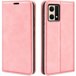 Mobigear Retro Slim Housse OPPO Reno 7 4G Etui Porte-Monnaie - Rose
