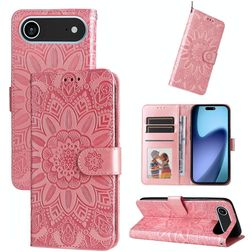 Mobigear Sunflower iPhone Air Étui Portefeuille - Rose