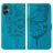 Mobigear Butterfly Housse Samsung Galaxy A05 Etui Porte-Monnaie - Bleu