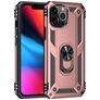 Mobigear Armor Ring Coque iPhone 13 Pro Coque arrière Rigide Anti-Chocs avec Anneau-Support - Rose doré