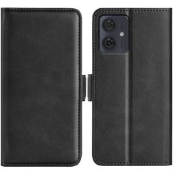 Mobigear Slim Magnet Motorola Moto G54 Étui Portefeuille - Noir