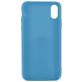 Mobigear Colors Coque iPhone XS Coque arrière en TPU Souple - Bleu