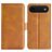 Mobigear Slim Magnet iPhone Air Étui Portefeuille - Cognac