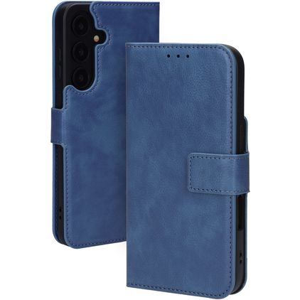 Mobiparts Classic Wallet Housse Samsung Galaxy S25 FE Etui - bleu acier