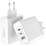 Mobilize Wall Charger - Triple USB / USB-C Power Delivery 100W - Blanc