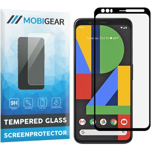 Mobigear Premium Google Pixel 4 Verre trempé Protection d'écran - Compatible Coque - Noir