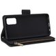 Mobigear Zipper Housse Samsung Galaxy A41 Etui Porte-Monnaie - Noir