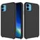Mobigear Rubber Touch Coque iPhone 11 Coque arrière en Silicone - Noir