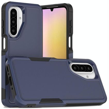 Mobigear Heavy Armor Coque Samsung Galaxy A26 Coque arrière Rigide Anti-Chocs - Dark Blue