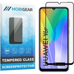 Mobigear Premium Huawei Y6p Verre trempé Protection d'écran - Compatible coque - Noir