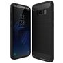 Mobigear Brushed Slim Coque Samsung Galaxy S8 Coque arrière en TPU Souple - Noir