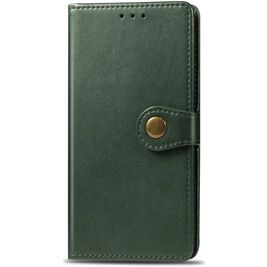 Mobigear Snap Button Housse OPPO A5 (2020) Etui Porte-Monnaie - Vert