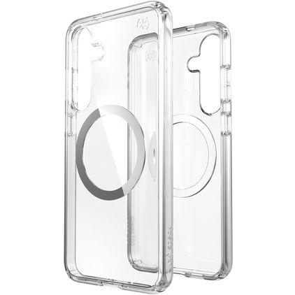 Speck Presidio2 Clear Transparent Samsung Galaxy S25 Plus MagSafe Plastique rigide Coque arrière Antichoc - Transparent