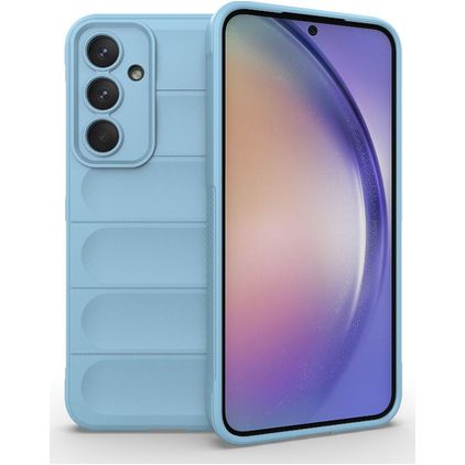 Mobigear Bumpy Samsung Galaxy A35 TPU souple Coque arrière - Bleu