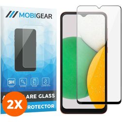 Mobigear Premium Samsung Galaxy A14 Verre trempé Protection d'écran - Compatible Coque - Noir (Lot de 2)