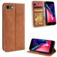 Mobigear Sensation Housse iPhone SE (2022) Etui Porte-Monnaie - Cognac
