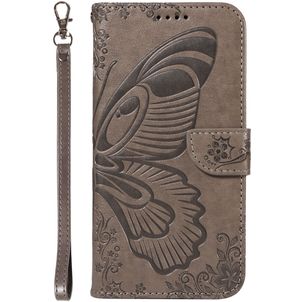 Mobigear Butterfly Housse Samsung Galaxy S25 Plus Etui Porte-Monnaie - Gris